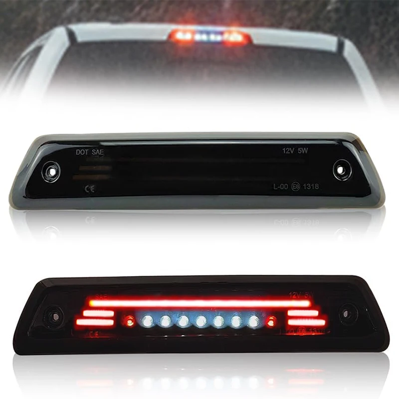 

Red White LED Smoke Third 3rd Brake Light For Ford F150 F-150 2009 2010 2011 2012 2013 2014 Accessories Tail Rear Cargo Lamp