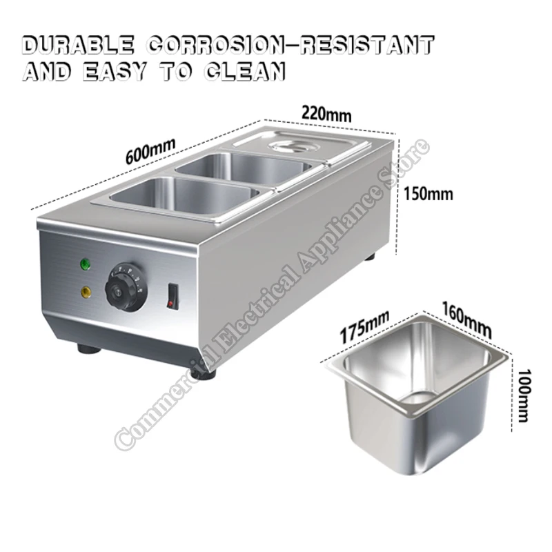 Commercial Chocolate Melting Machine Electric 220v Multi-Pot Food Warmer for Melting and Heating Chocolate Milk