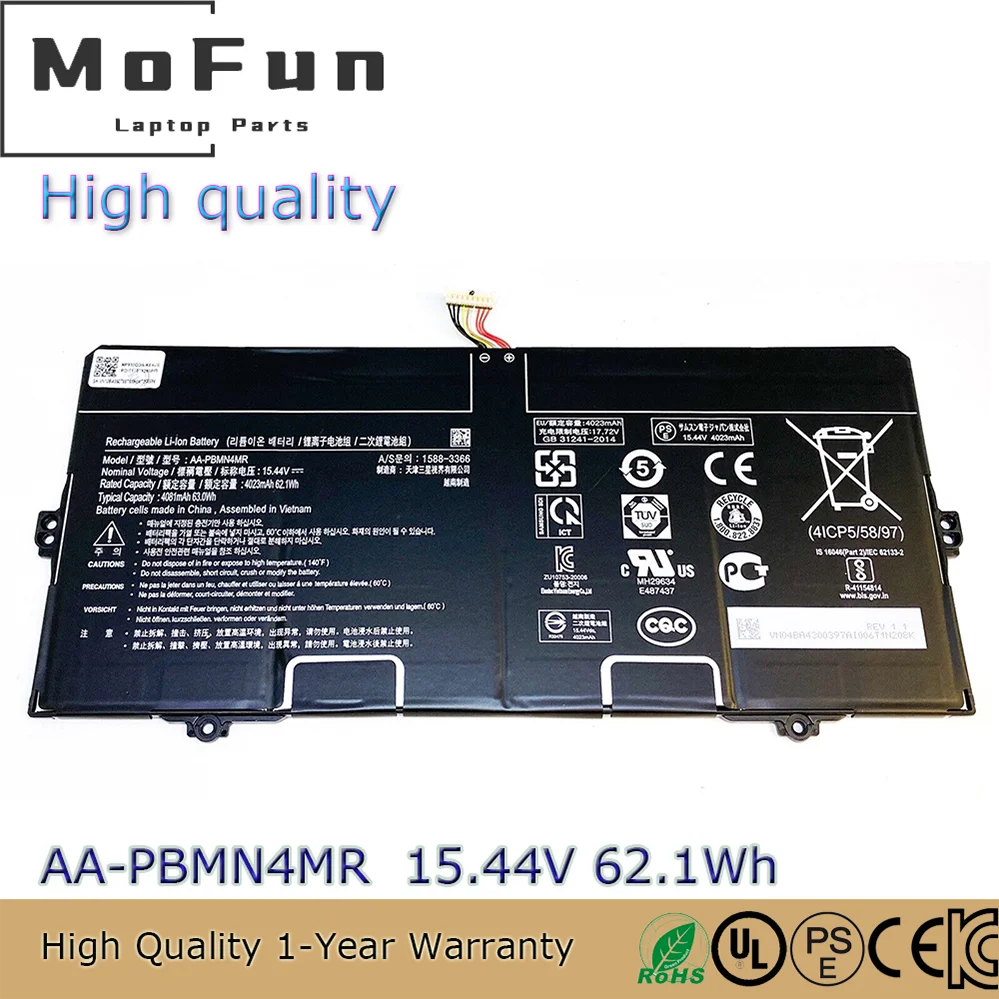 

High quality AA-PBMN4MR 15.44V 62.1Wh Laptop Battery for Samsung Galaxy Book Pro NP935XDB NP950QED