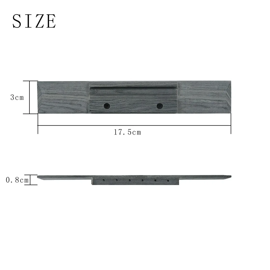 A0520 Classical Guitar Bridge 6 Holes Rosewood Bridge Sturdy Acoustic Guitar Accessories for Folk Acoustic Guitar Performance