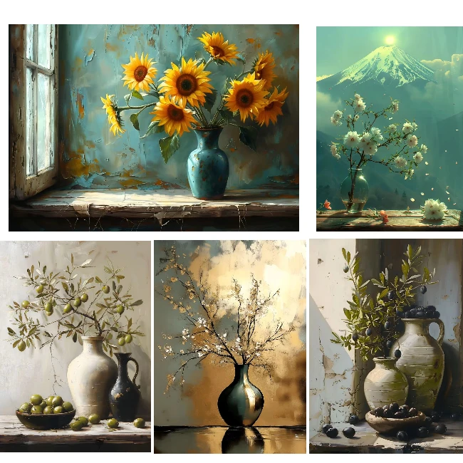 

Пазлы-головоломки 500/1000/1200/2000 элементов: Натюрморт с оливковым деревом. Игры для всей семьи, для игровой комнаты, спальни, домашнего декора, подарок.