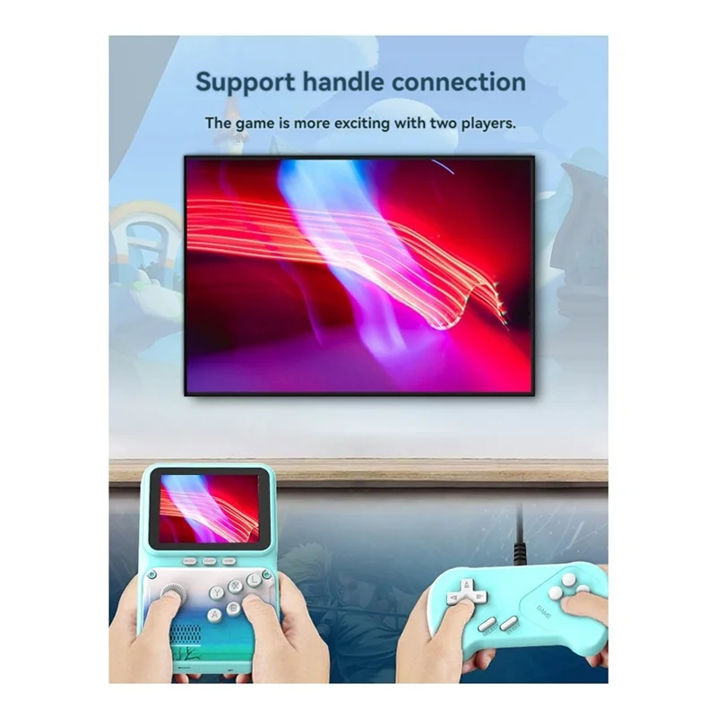 Konsol Video Game Genggam Pintar 2.8 Inci 500 Game Retro Arcade Mendukung Koneksi AV untuk Hadiah Anak-anak