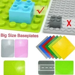 Duploes Big Size Baseplate 16x16 Dots Bricks Assembly Plates Large Particles Animal Classic Figures Building Blocks Kid Toys