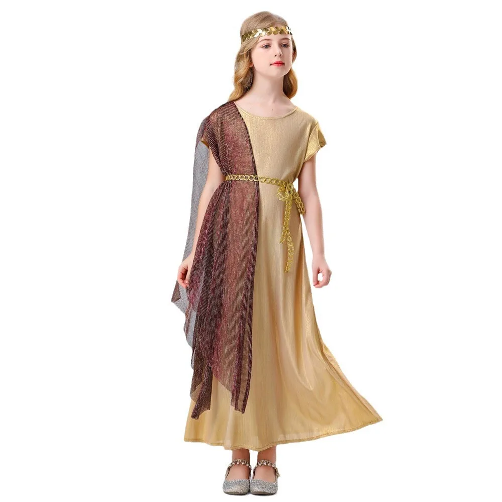 Nouveauté mince Cosplay ancien dieu romain Parent-enfant ensemble loween Par Ball Role-plang Costume vêtements ethniques pour femmes