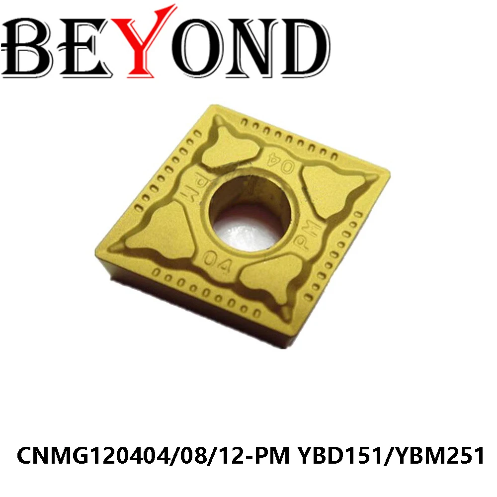 

Original CNMG120404-PM CNMG120408-PM CNMG120412-PM YBD151 YBM251 Carbide Insert CNMG Turning Tool CNC Cutting BEYOND CNMG120408