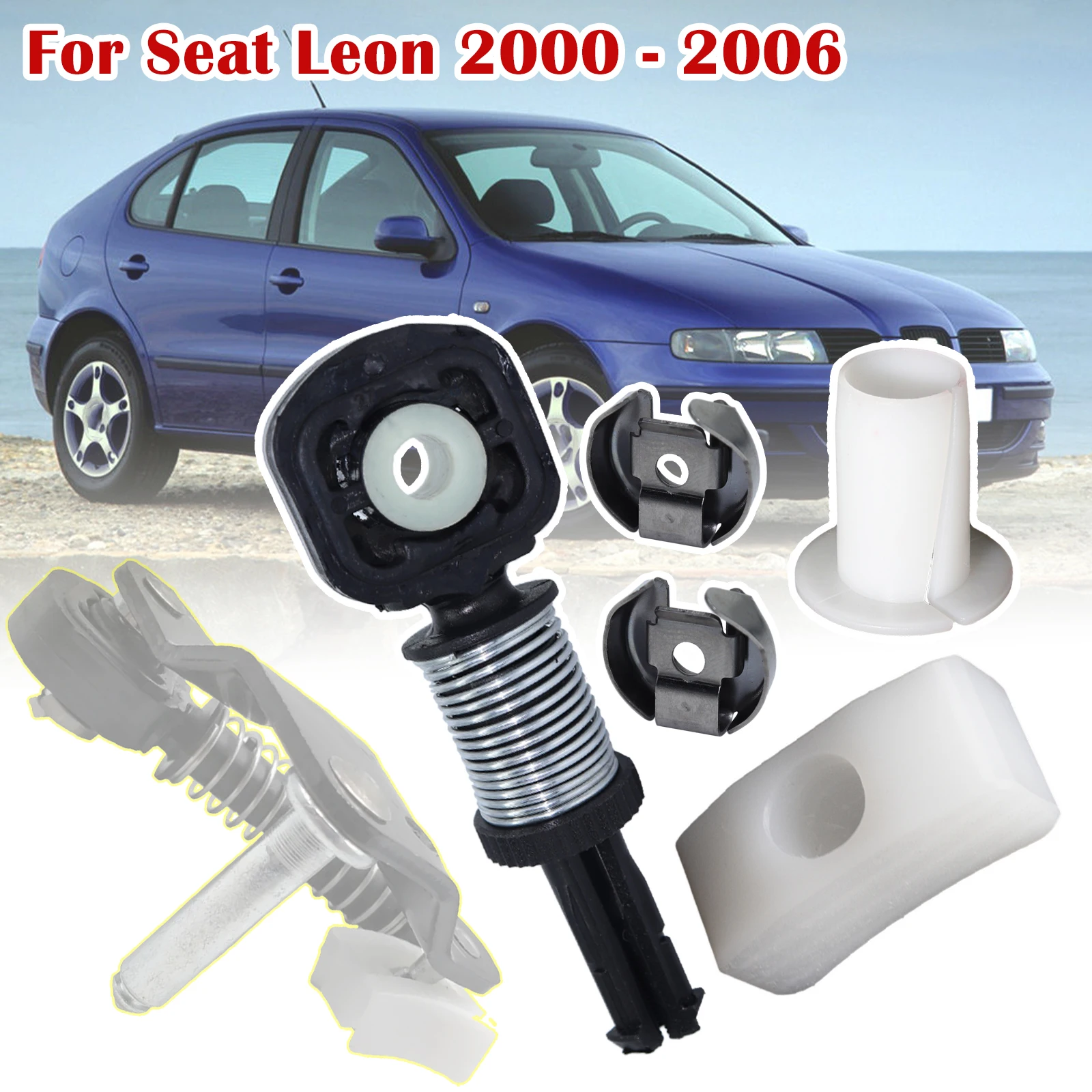 For Seat Leon Car Gear Selector Linkage Shaft Cable End Relay Lever Bushing Gearbox Lock Connector 2000 2001 2002 2003 - 2006