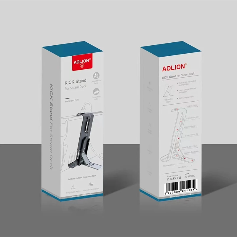 Back Kickstand Bracket Holder for Steam Deck Console Portable Holder Stand Repair Parts for Steam Deck Accessories