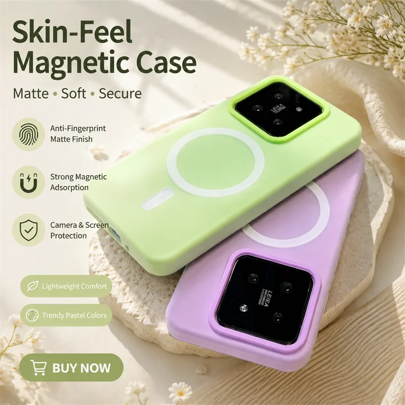 for Xiaomi 15 5G 2-Layer Jelly Design Translucent Cases Drop-proof Shockproof Protective Phone Covers Xiaomi15 Magnetic Armor