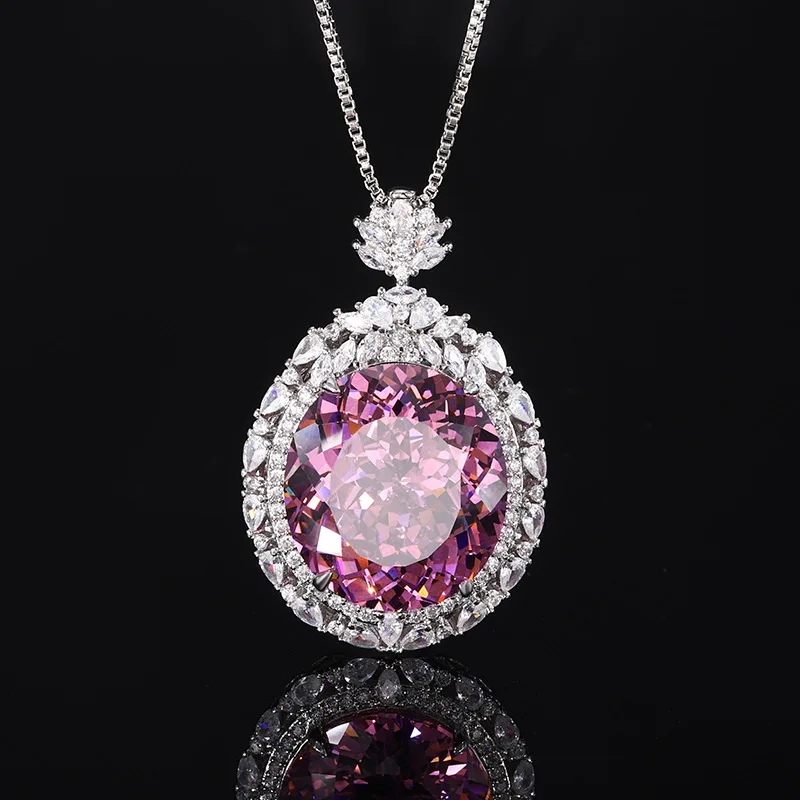 New jewelry with copper base and gold plating, bird's nest cut vintage light luxury pendant 18*20 wholesale