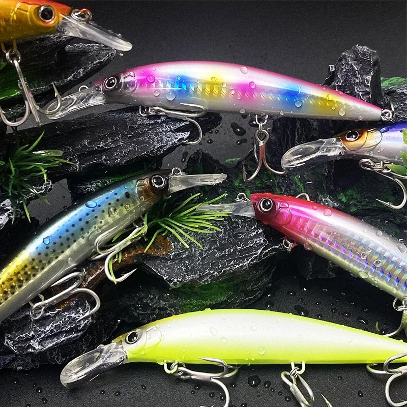 30g Sinking Minnow Fishing Lures 90mm Long Casting Artificial Bait Saltwater Diving Trolling Swimbait Pesca Wobbler Equipment