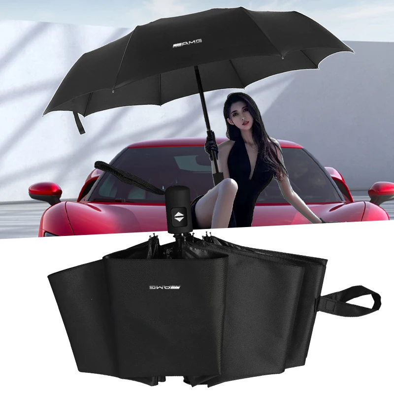 Car Automatic Folding Windproof Sunshade Umbrella Car Accessories For Mercedes Benz AMG V177 W124 W168 W169 W245 W447 W638 W639