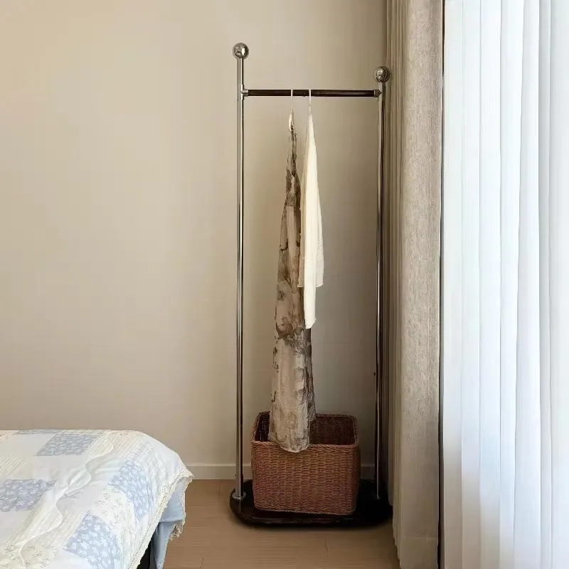 Stylish Minimalist Clothes Racks Drying Storage Modern Japandi Clothes Rack Living Room Design Colgadores De Ropa Room