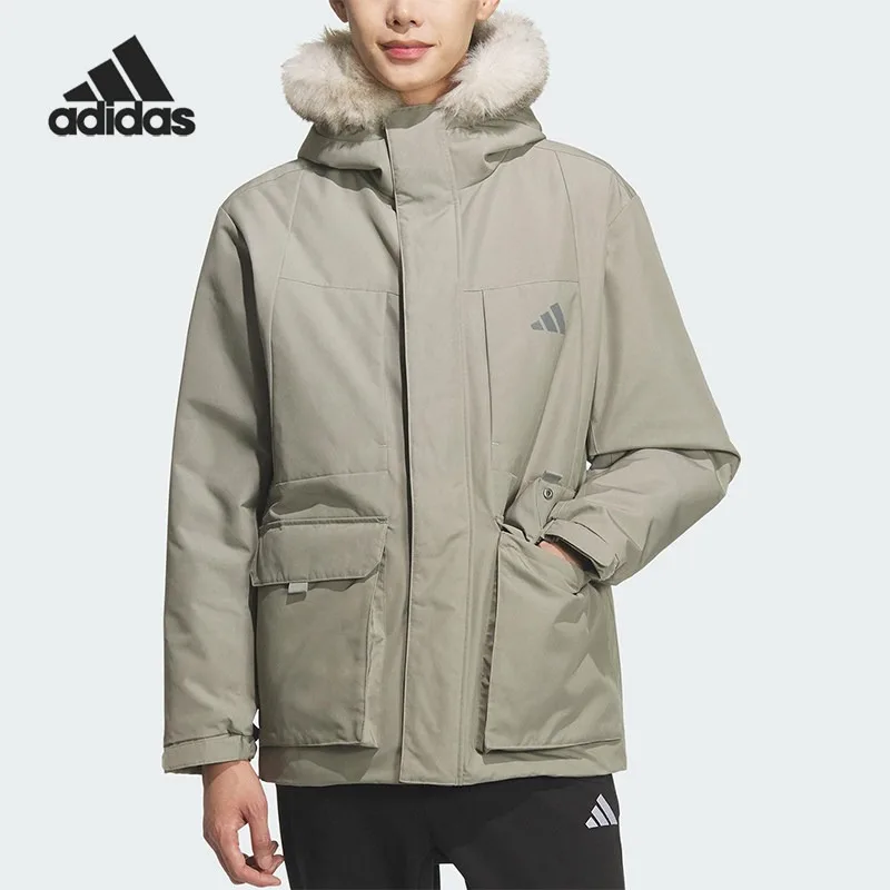 Adidas Winter Men's and Women's Casual Hooded Loose Warm Down Jacket KQ5511