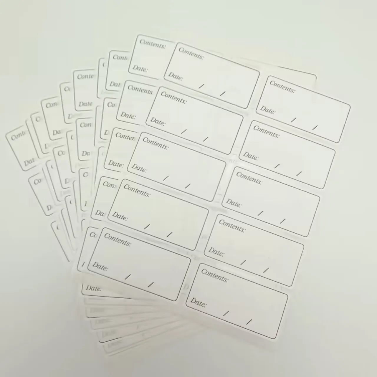 

100 Pcs White Food Storage Stickers 2.5*1 Inches Adhesive Stickers For Label Leftovers Meal Prep Containers