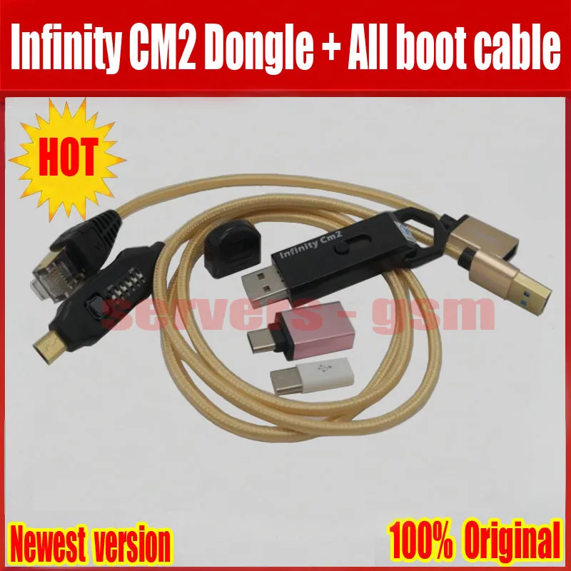 Original new Infinity CM2 Dongle infinity box dongle + umf all in one boot cable for GSM CDMA phones