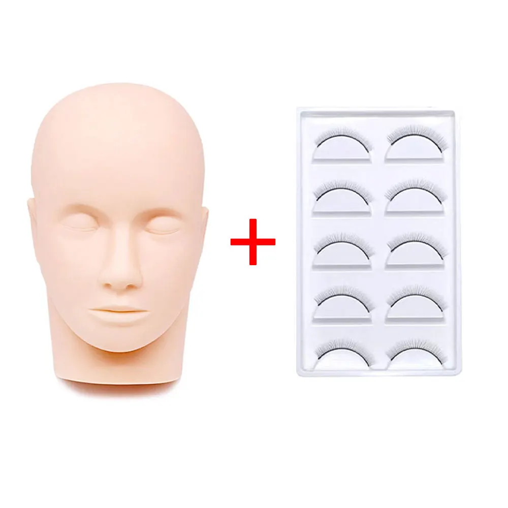 Professional 3D Silicone Mannequin Head Fake Skin Tattoo Microblading Artist Training Permanent Makeup Salon Supplies