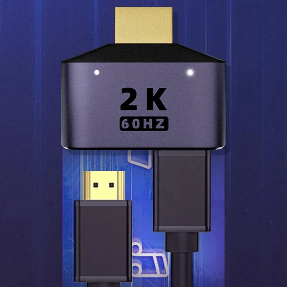 HDMI to Dual HDMIA Adapter HD 2K Dual Output Splitter Monitor Adapter 1 to 2 HDMIMale to 2 HDMIFemale Adapter Splitter