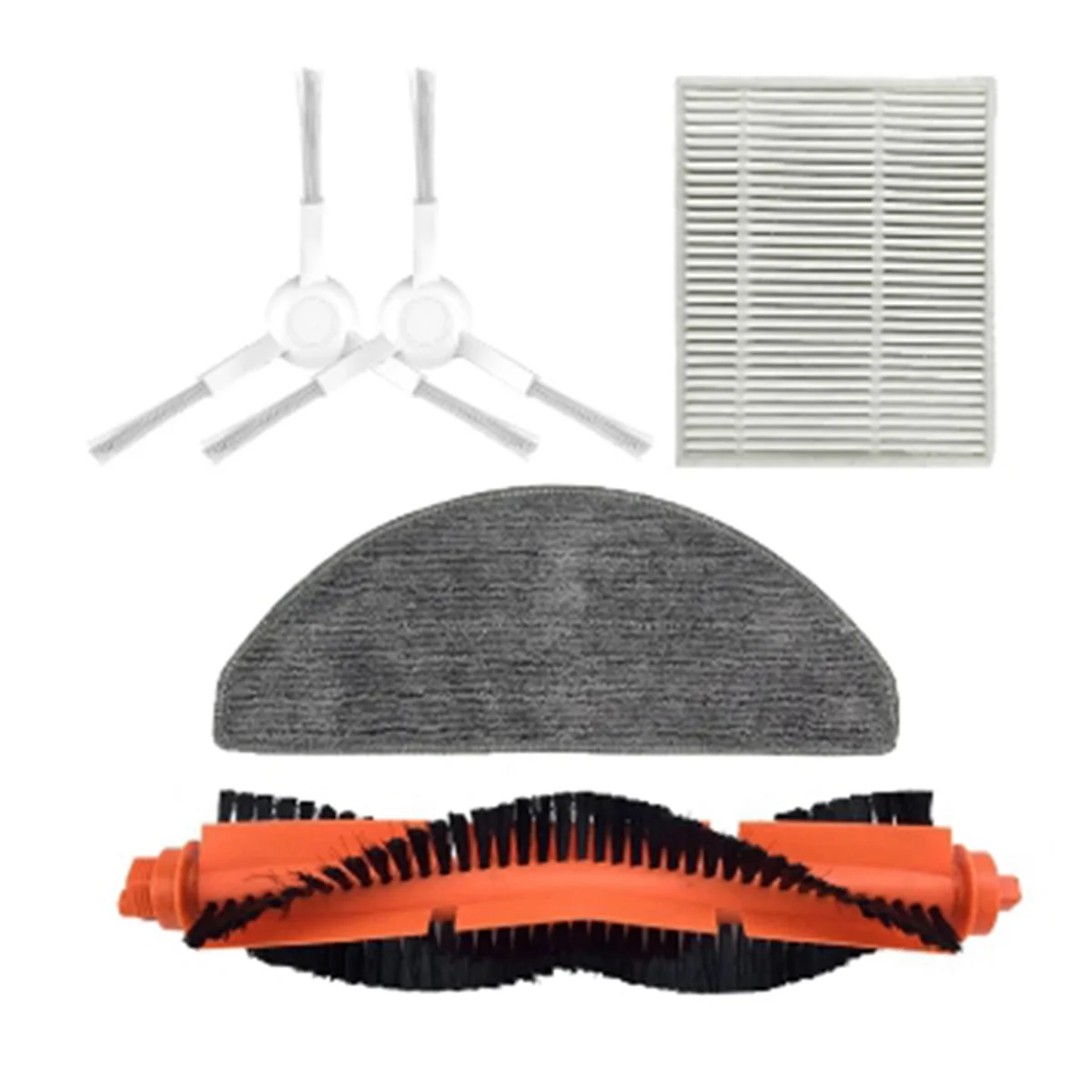 

A74M Замена для робота-пылесоса Xiaomi E10 E12 B112, подметальная машина, основная боковая щетка, фильтр Hepa, швабра, тряпки, запасные части