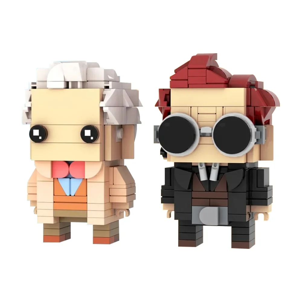 MOC bons présages rôle poupée briques film bons présages anges et démons figurines d'action blocs de construction modèle assemblage jouets enfants cadeaux