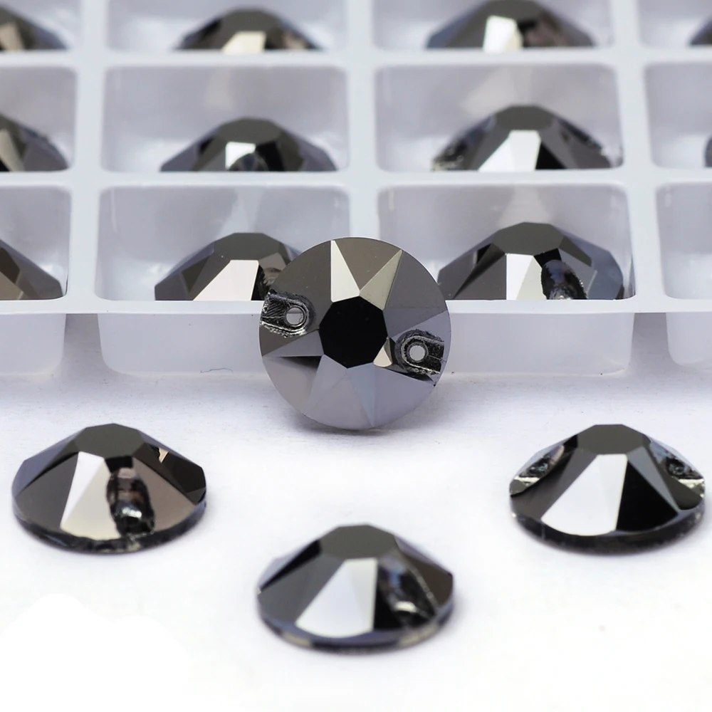 PUBRILEX Glas K9 Nähsteine Strass mit abgeschrägten Kanten XIRIUS Flache Rückseite Aufnähbare Strasssteine für Kleidung, Taschen und Accessoires – Detail 9