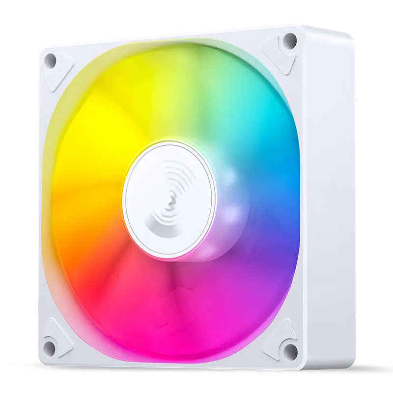 جونسبو SL-925 ARGB مروحة تبريد 92 ملم تحكم ذكي في درجة الحرارة 4PIN PWM CPU مروحة تبريد أسود/أبيض