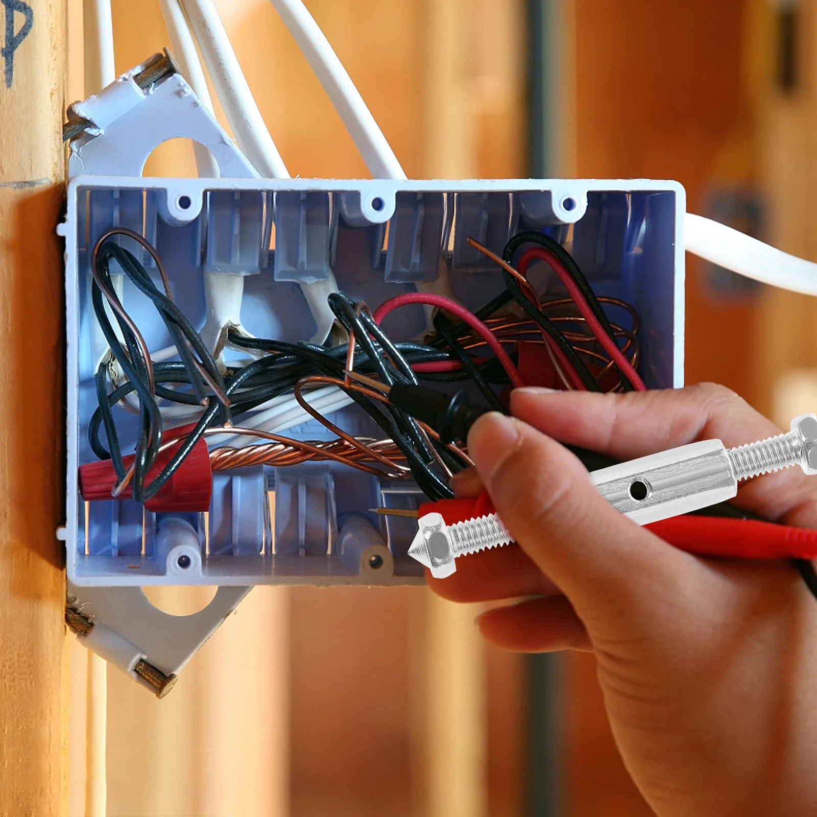 

10pcs Dark Repair Tool 86Mm Adjustable Support Rod For Loose Socket Fix Electrical Junction Box Screws Cassette Repair