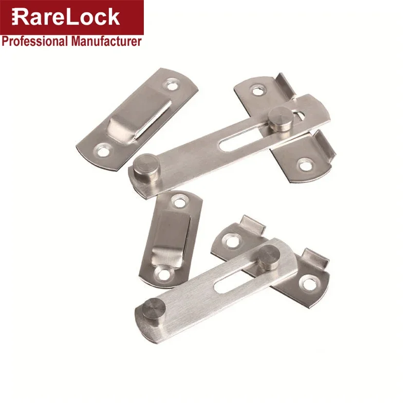 Latch Dead Bolts Hasp Lock for Sliding Door Balcony Window Cabinet Women Dress Fitting Room Bathroom Barn Rarelock MS93 G image 3