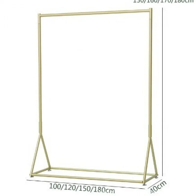 Custom Hot Selling Clothing Store Display Rack Hanging Clothes Rack Clothing Rack Floor Standing Men's and Women's Clothing Stor