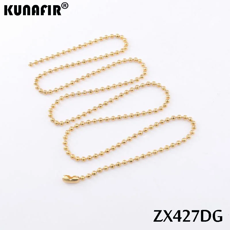 Golden color 1.2mm-3.0mm stainless steel necklace bead chain beaded necklace ball chain fashion jewelry ZX472DG