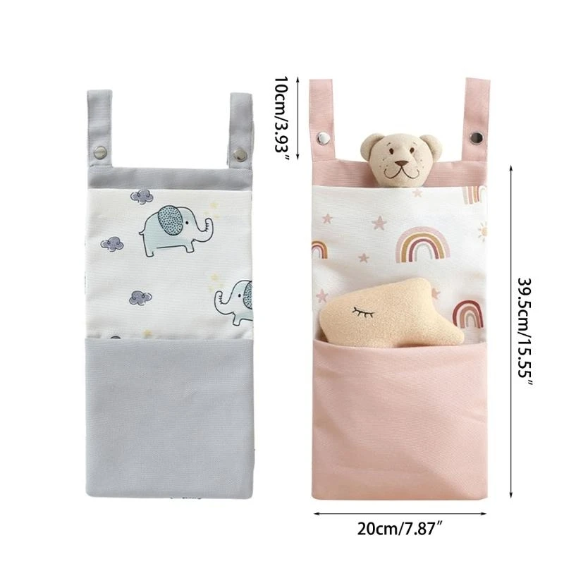 J15U سرير بيبي حقيبة تخزين حفاضات الوليد السرير شنقا الحقيبة لعبة مناديل المنظم