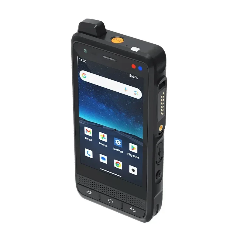 UNIWA F400 Rugged PDA with PoC Walkie Talkie Zello IP65 Smartphone Android 15 4350mAh 4.0 Inch 4G Global Range Walkie Talkie NFC