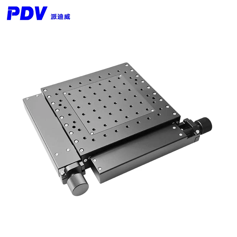 Manual high-precision integral combination table, dual-axis slide table, displacement table PT-XY100(Manual Thin/Thick Version)