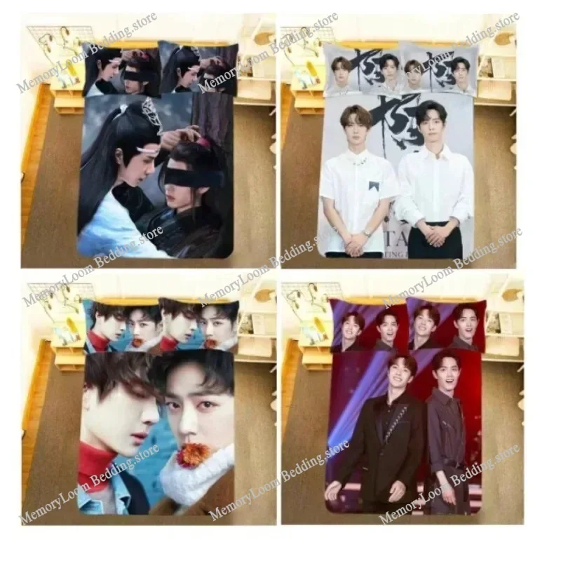 

The Untamed Xiao Zhan Wang Yibo TV Drama Stills Double Bedding Set Bo Jun Yi Xiao Poster Single Dormitory Student Knit