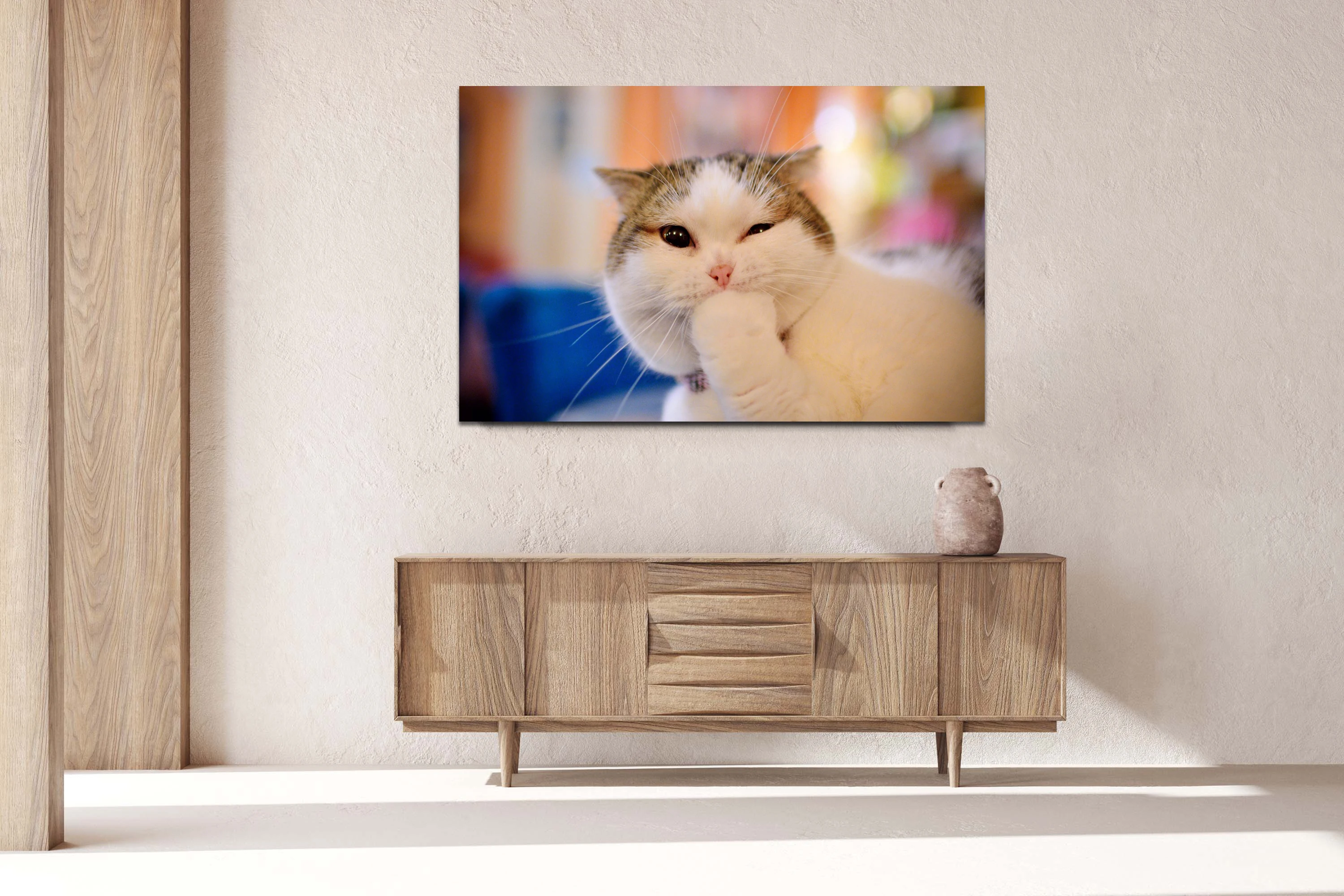 Personalized Pet Pictures, Custom Cat Photos Prints on Canvas, Waterproof & Fade Resistant, Multiple Sizes Available, Upload