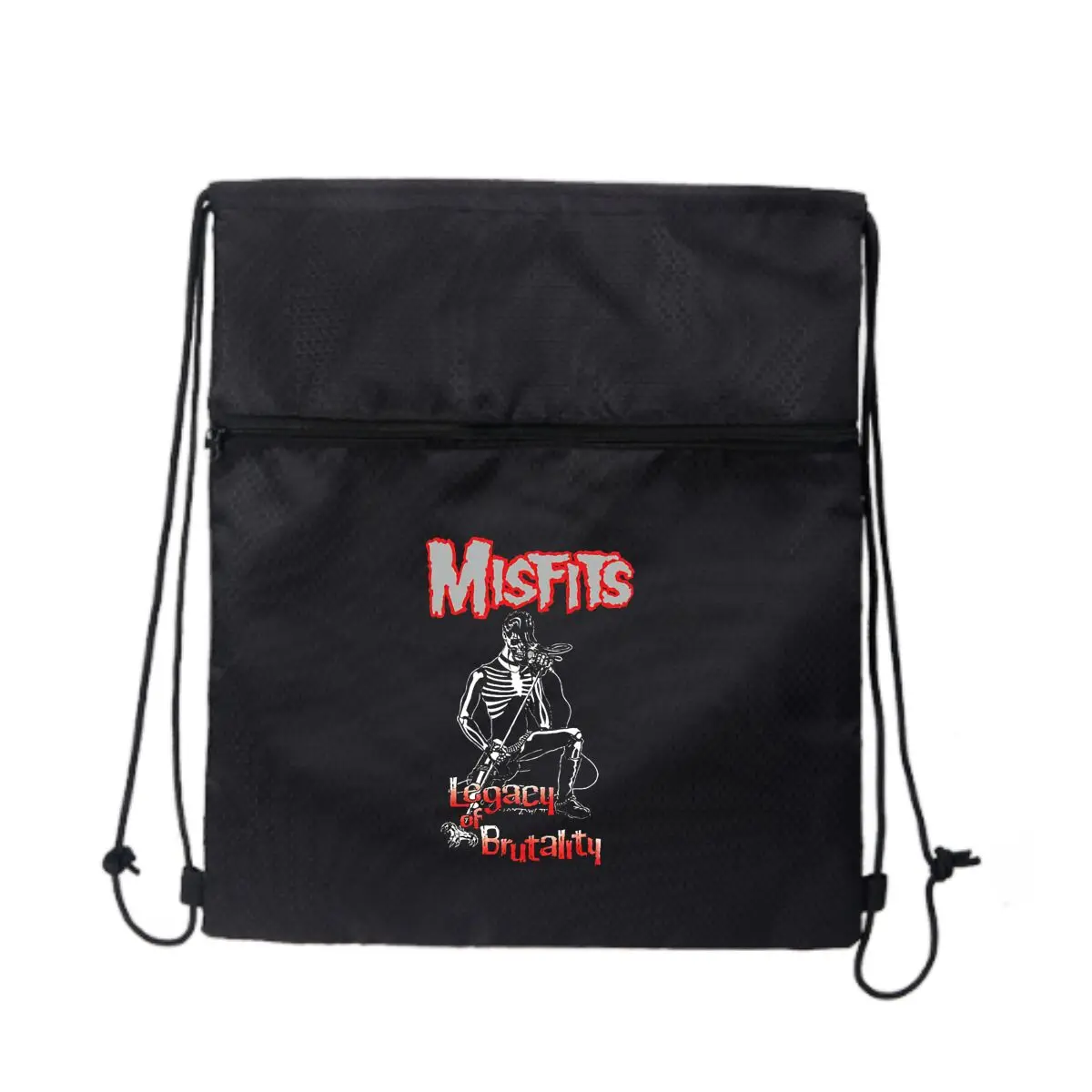 

Misfits Legacy Punk Band Art уличная универсальная сумка на молнии на шнурке для отдыха, пешего туризма, кемпинга, путешествий, портативное хранилище