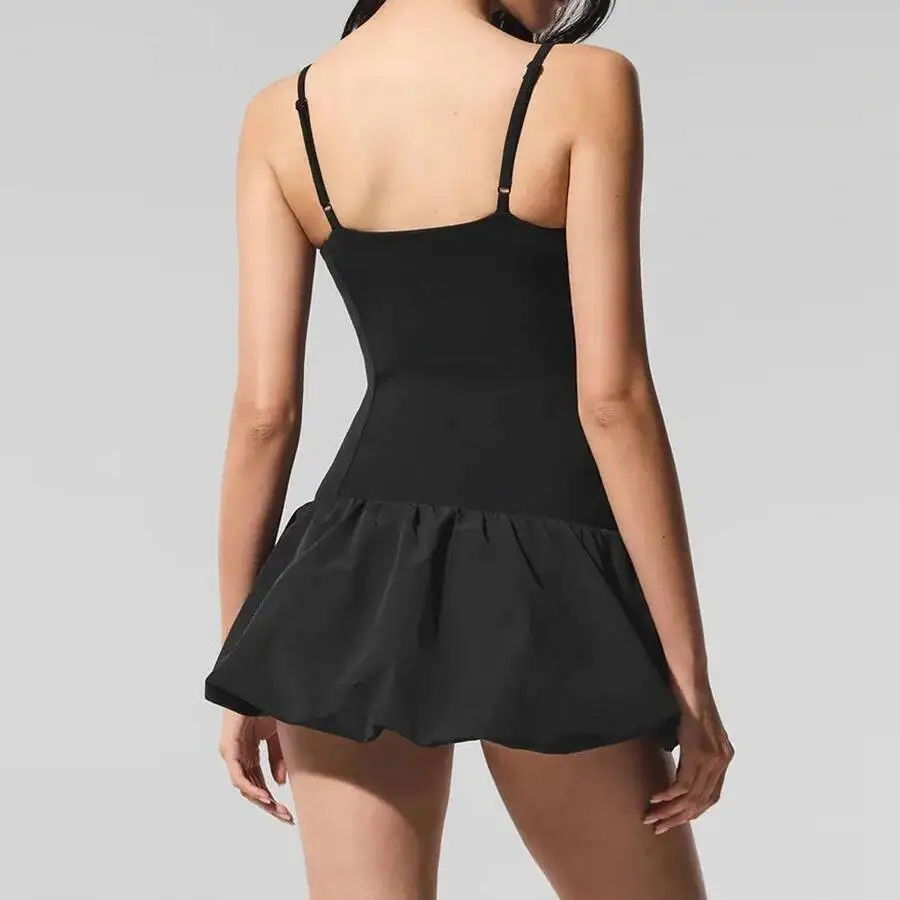 

Комбинезон без рукавов с цветочным принтом в стиле пэчворк, легкая теннисная юбка с пузырьковым подолом для гольфа и противоскользящие шорты, дышащее платье для йоги XL