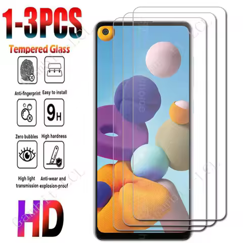 1-3PCS HD Tempered Glass For Samsung Galaxy A21s A21 ON SamsungGalaxyA21s GalaxyA21s GalaxyA21 Screen Protector Cover Film