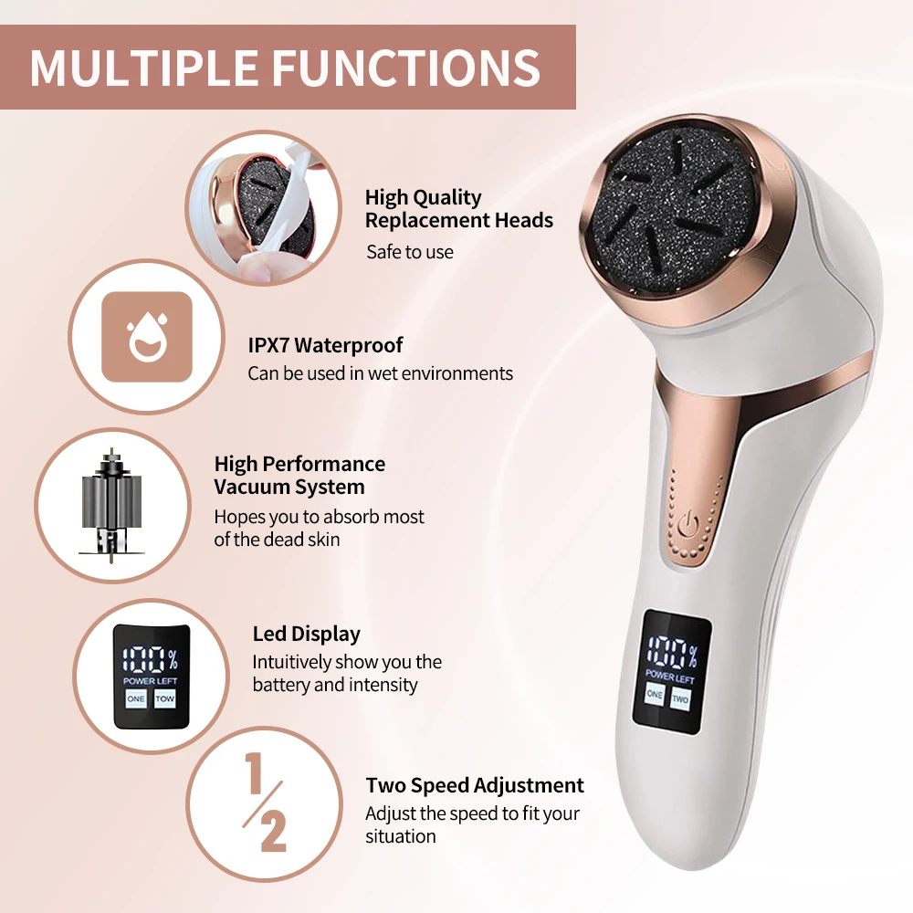 Electric Foot Callus Remover Professional Pedicure Machine Foot Care File Heels Dead Skin Callus Scrubber Grinder Remover