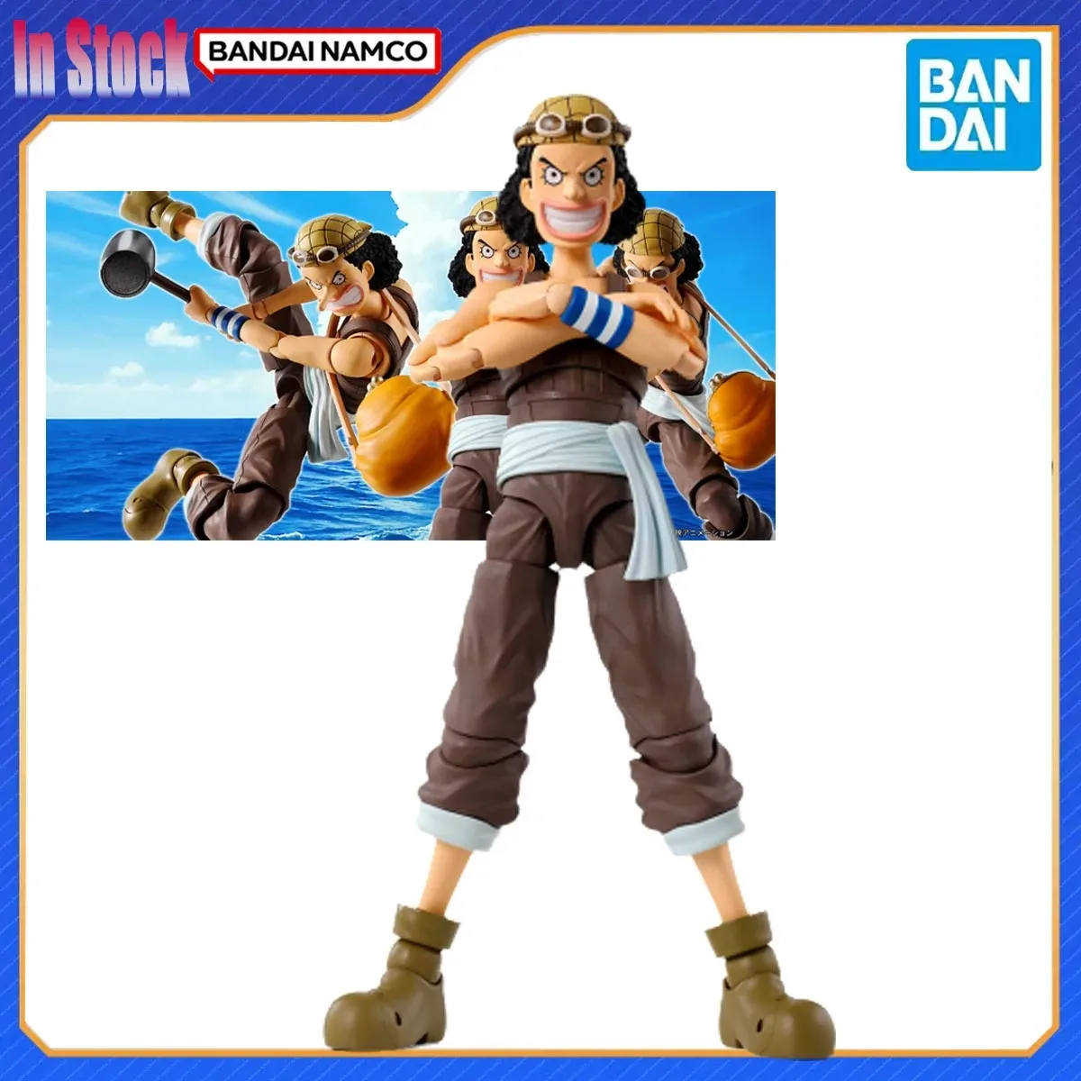 

Original Genuine Bandai Anime SHF One Piece Usopp Romance DawnAction Figure Model Kits Gift for Boy Girl Genuine Anime Model