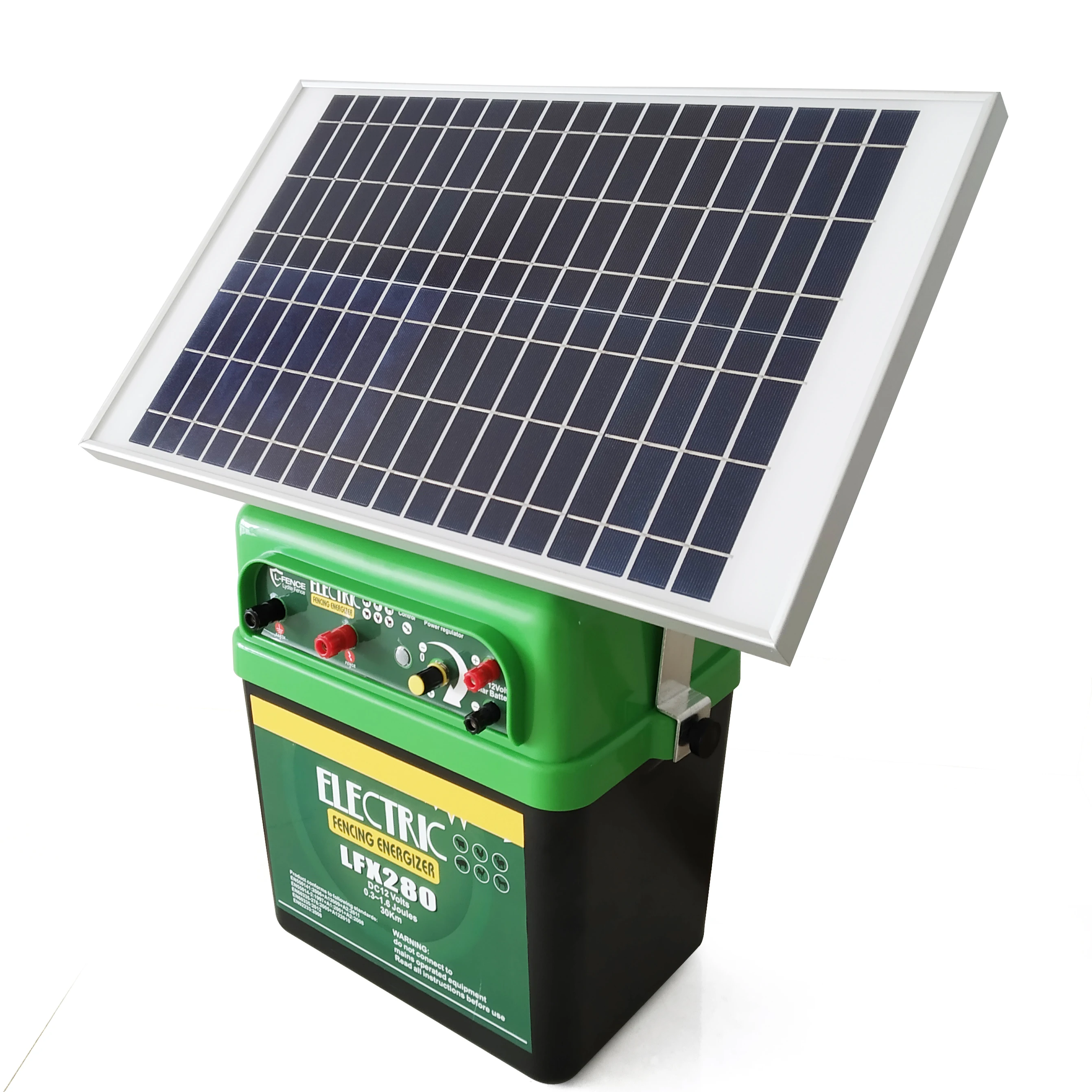 Contrôleur électrique de clôture Lydite, chargeur d'énergie solaire pour clôture électrique pour fer