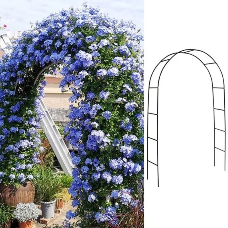 

Outdoor Arched Plant Supports Grape Roses Climbing Vine Bracket Multiple Assembly Methods Flower Racks Arches Gardening Decor