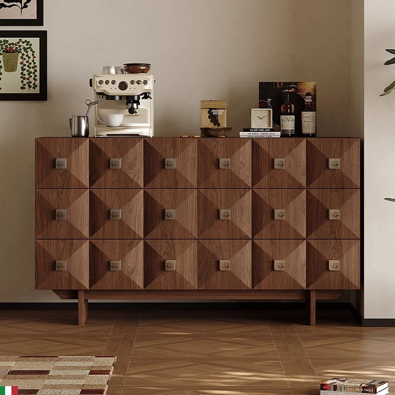 Modern solid wood home luxury environmental protection living room dining room sideboard