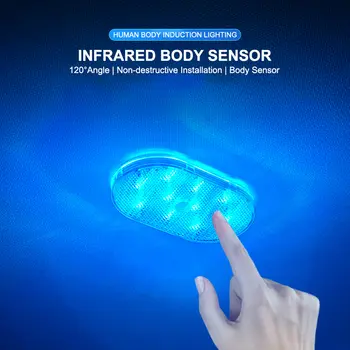 帶遙控器的汽車霓虹燈:微笑和手勢感應電池供電LED後窗標誌 8 最佳銷售 帶電池的汽車內裝燈 - №4