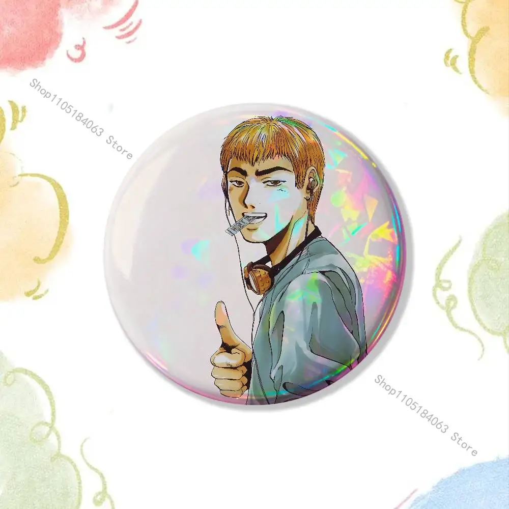 Great Teacher O-Onizukas GTO Creative Round Badge Button Pin Bag Decor Fans Collection Friends Gift Brooch