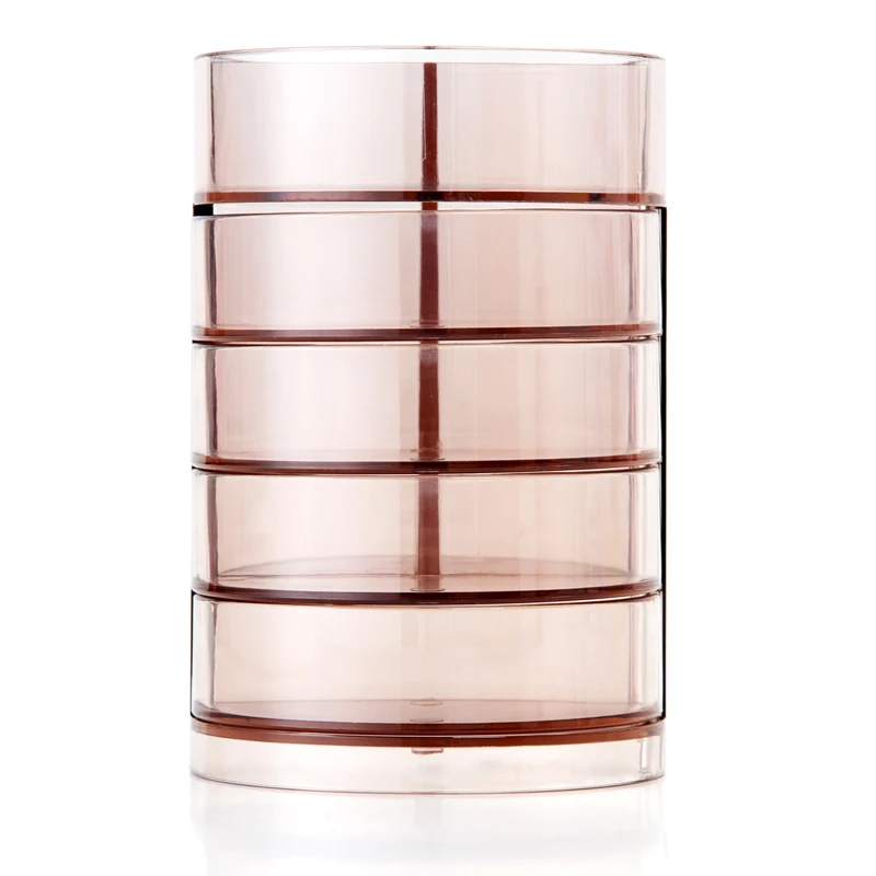 Deli 906 Four Layer Plastic Pen Stand Multi-function Desktop Pen Holder for School Office Stationery Pencil Organizer Pen Pot