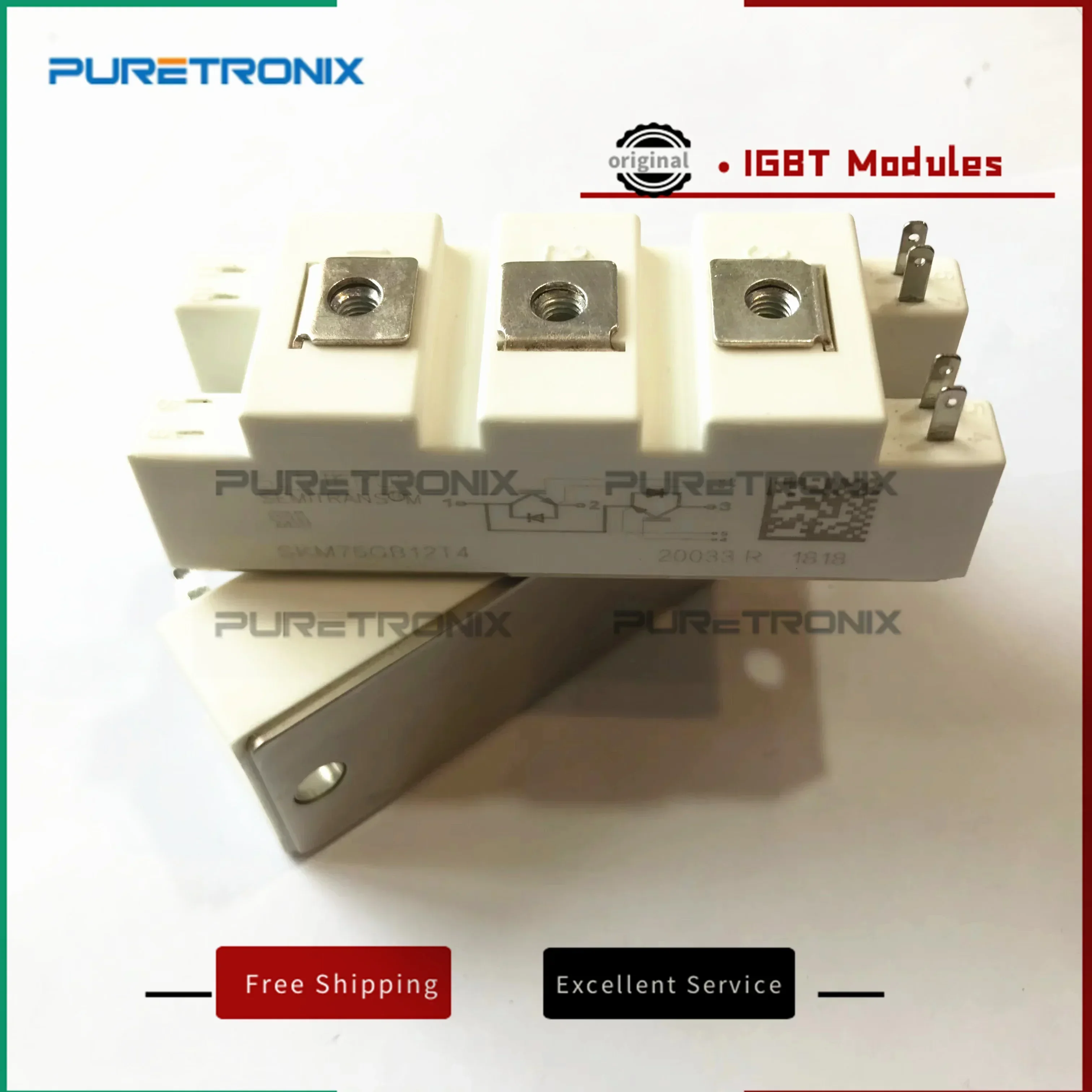 

SKM75GB12T4 SKM100GB12T4 Модули Fast IGBT4