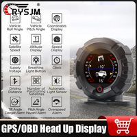 X95 Car Off-road GPS Head Up Display Slope Meter Digital Car HUD Multifunctional Car Speed Inclinometer Altitude Latitude Meter
