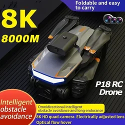 P18 nowy profesjonalny szerokokątny DRON FPV kamera HD 1080P wysokość RC składany Quadcopter DRON helikopter prezent dla dzieci zabawki