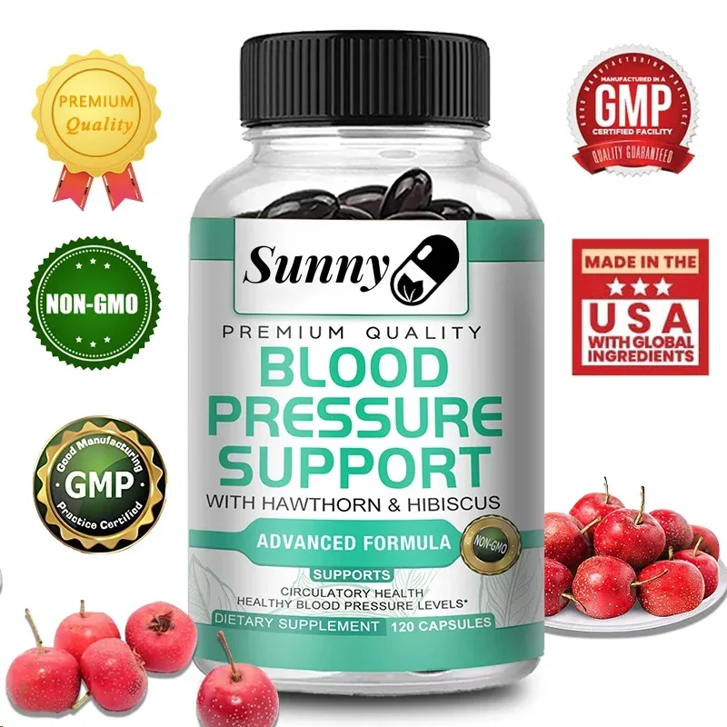 Taoters Blood Pressure Support Supplement with Premium Hawthorn and Hibiscus - Supports Blood Circulation