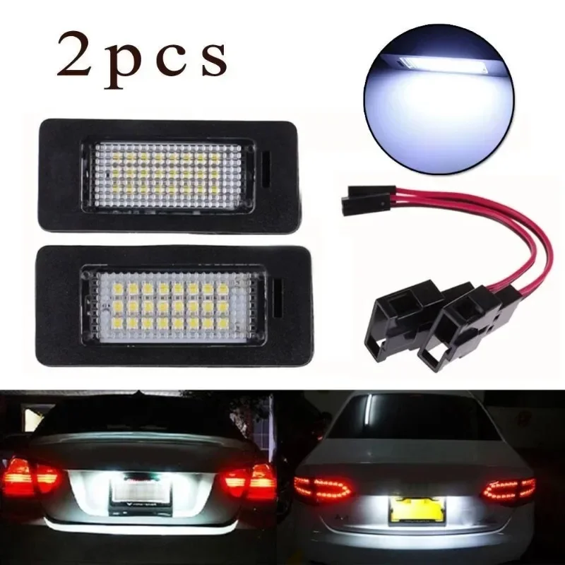 

2pcs LED License Number Plate Light Lamp Car Lamps for Volkswagen Golf MK6 Variant 5D Passat B6 Variant 5D 2006-10 Car Goods